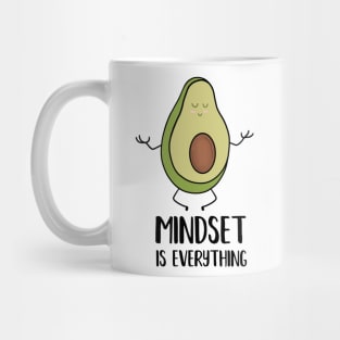 Avocado Yoga, Mindset Motivational Quote Mug